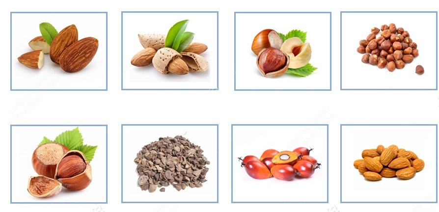 Nuts shelling machine applications