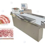 Máquina para hacer brochetas de carne