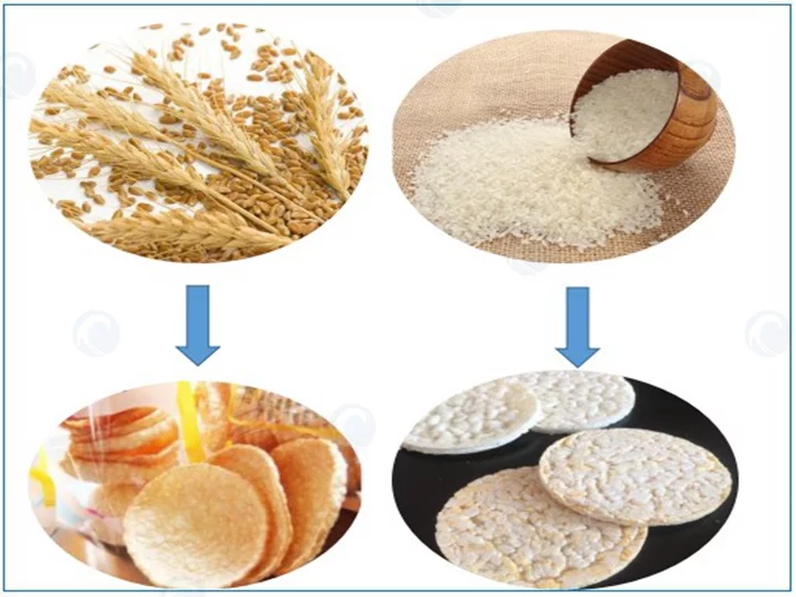 fabrication de galettes de riz