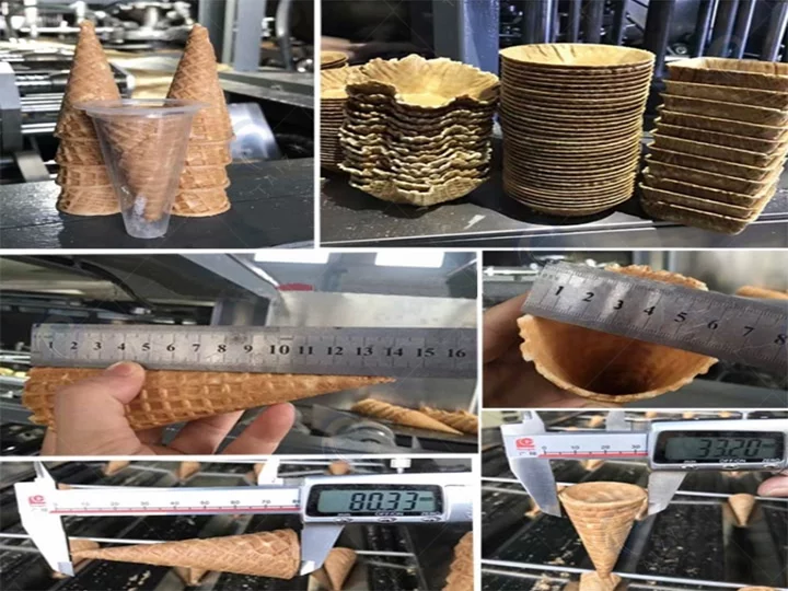 industrial ice cream cones making