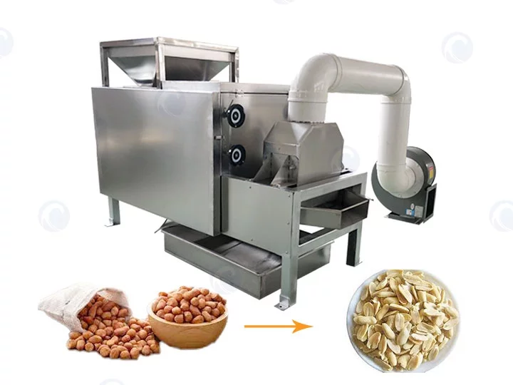 Máquina de corte de meio amendoim