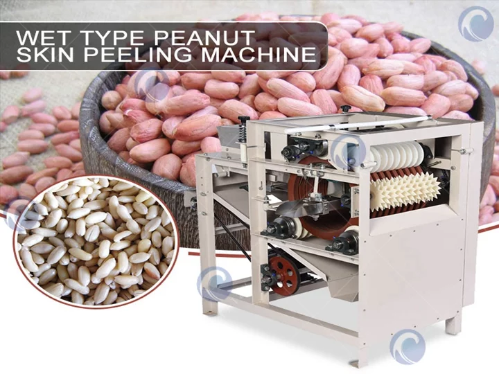 máquina descascadora de amendoim molhado