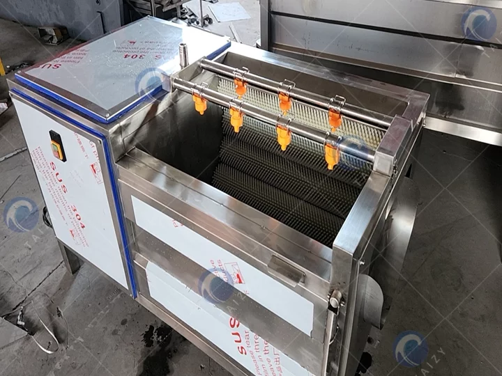 Vegetables and fruits washing and peeling machine for sale